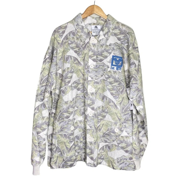 ✨NWT Walt Disney World Tropical Spirit Jersey Shirt Jacket Shacket Men's XXL 2XL - Picture 2 of 12
